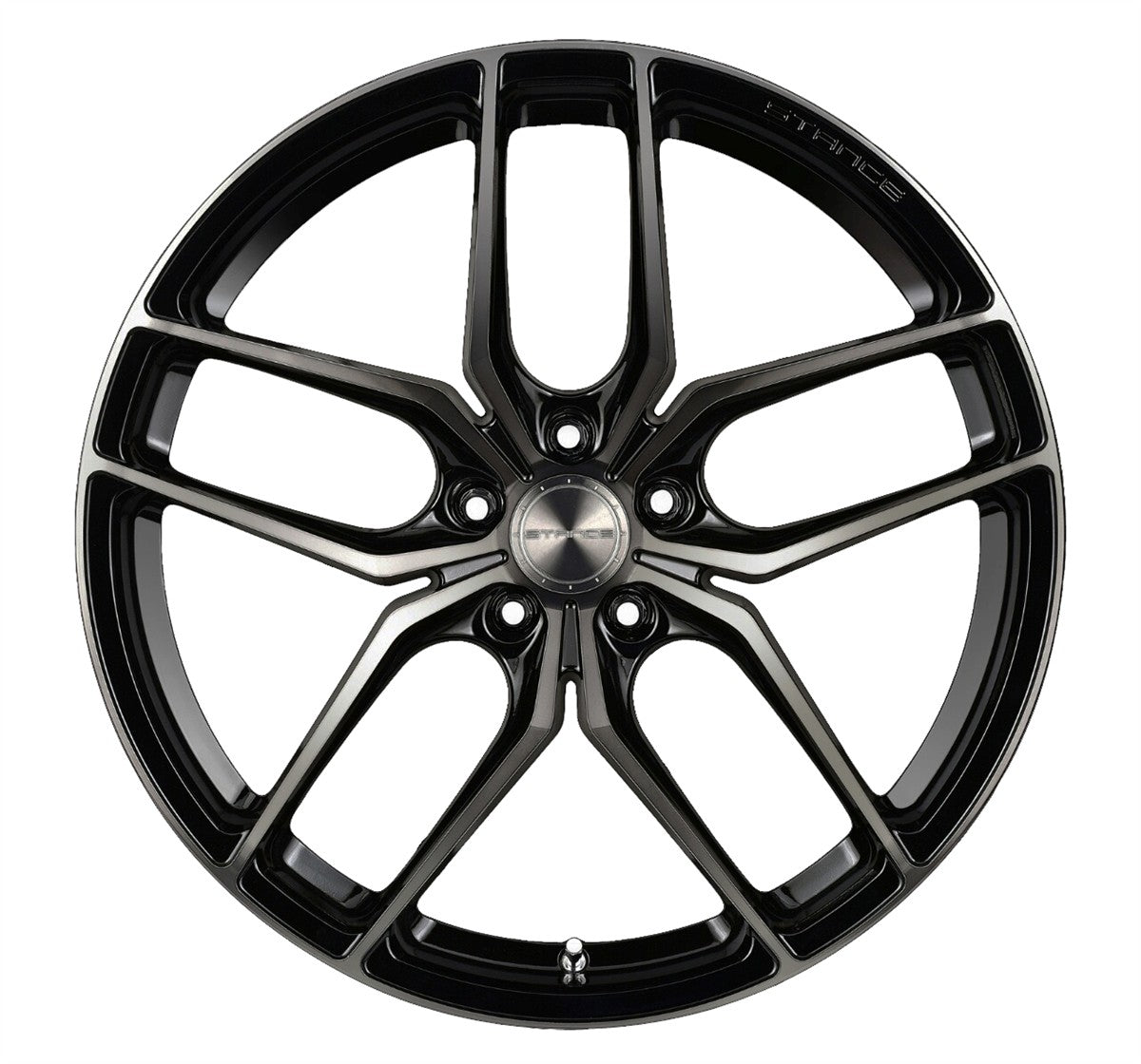 20” Stance SF03 Gloss Black Tinted Face Concave Wheels