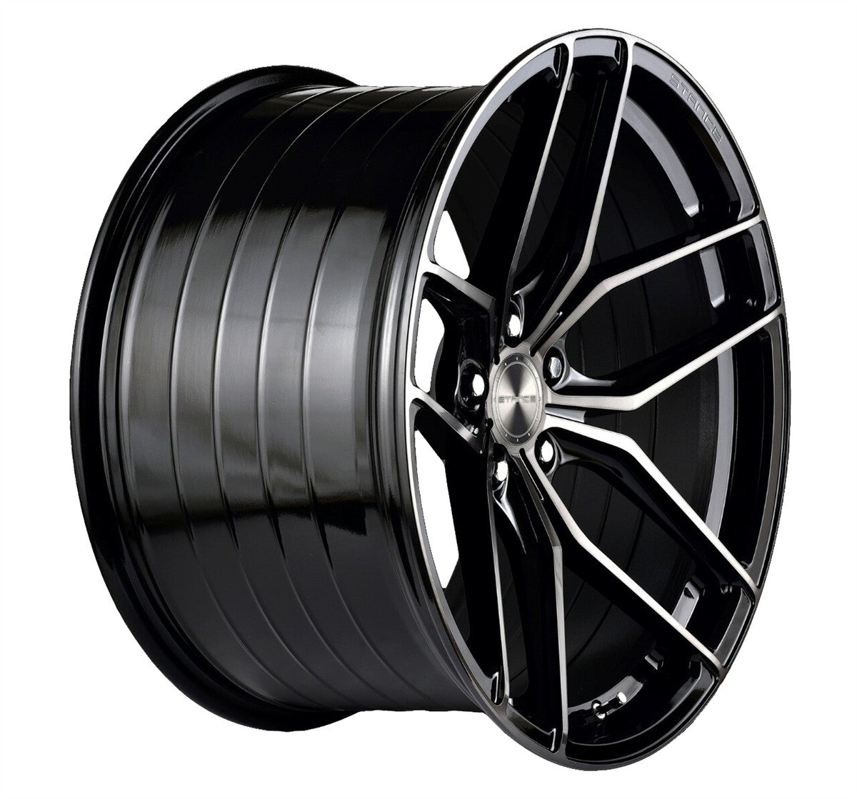 20” Stance SF03 Gloss Black Tinted Face Concave Wheels - Image 4