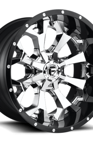 Assault Model D246      Chrome Face w/ Gloss Black Lip     20x10 / 20x12 / 22x10 / 22x12     6 / 8Lug
