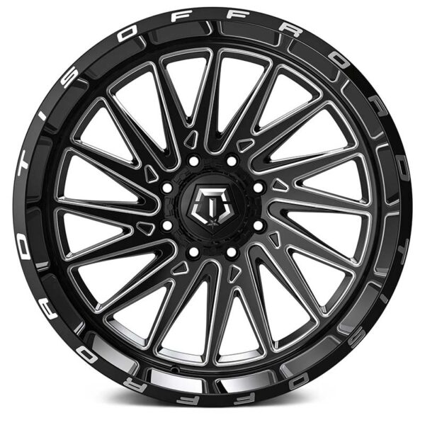 TIS 547BM Gloss Black Milled Accents Wheels - Image 3