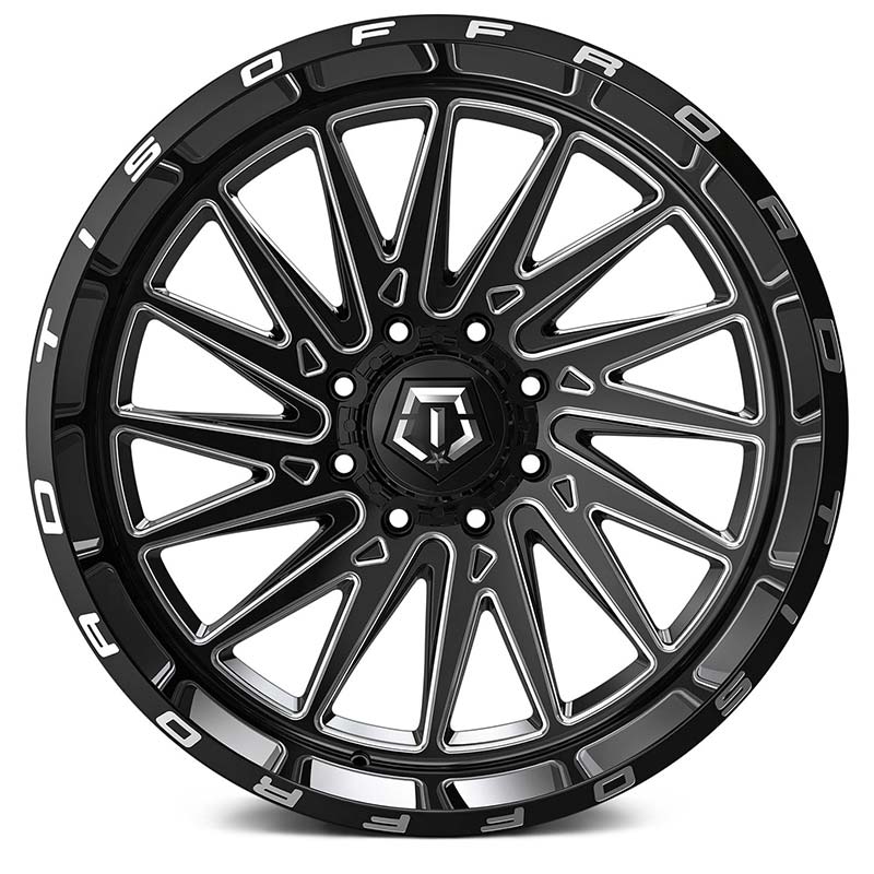 TIS 547BM Gloss Black Milled Accents Wheels - Image 3