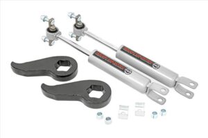 Rough Country 1.5-2 Inch Leveling Torsion Bar Keys w/N3 Shocks 20-Up Silverado/Sierra 2500HD/3500HD