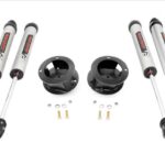 2.5 Inch Ram Leveling Kit w/ V2 Shocks Coil Spring For 14-Up 2500/3500 4WD Rough Country