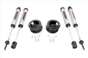 2.5 Inch Ram Leveling Kit w/ V2 Shocks Coil Spring For 14-Up 2500/3500 4WD Rough Country